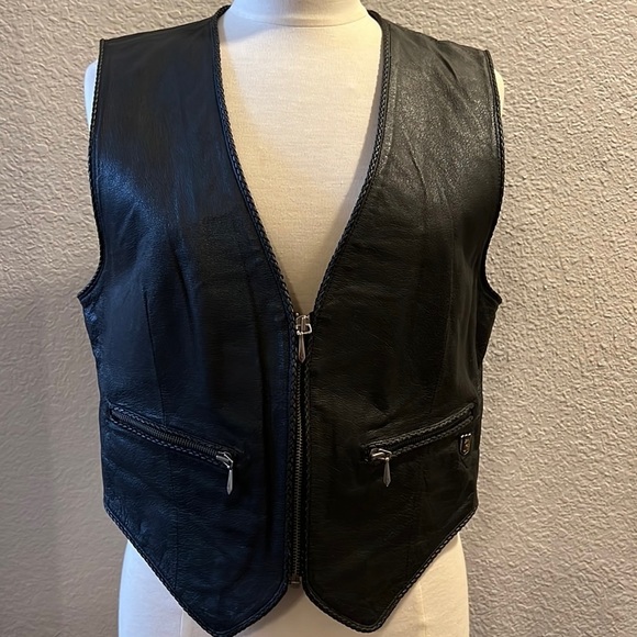 Harley-Davidson Jackets & Blazers - Harley-Davidson Leather Vest Size L